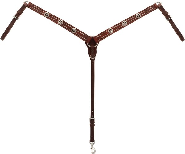 Show full view: Weaver Equine Texas Star Tapered Horse Breast Collar slide 1 of 2