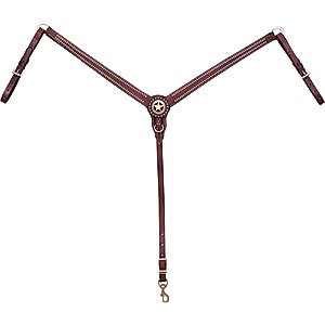 Weaver Equine Texas Star Tapered Ring-in-Center Horse Breast Collar