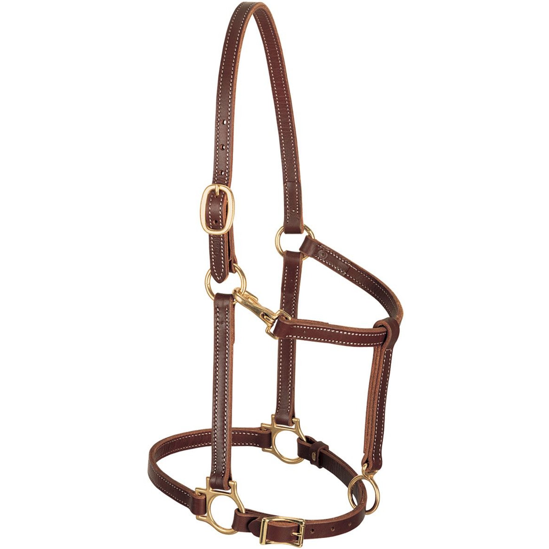 Weaver Equine Track Horse Halter, Mahogany, 3/4-in Cob
