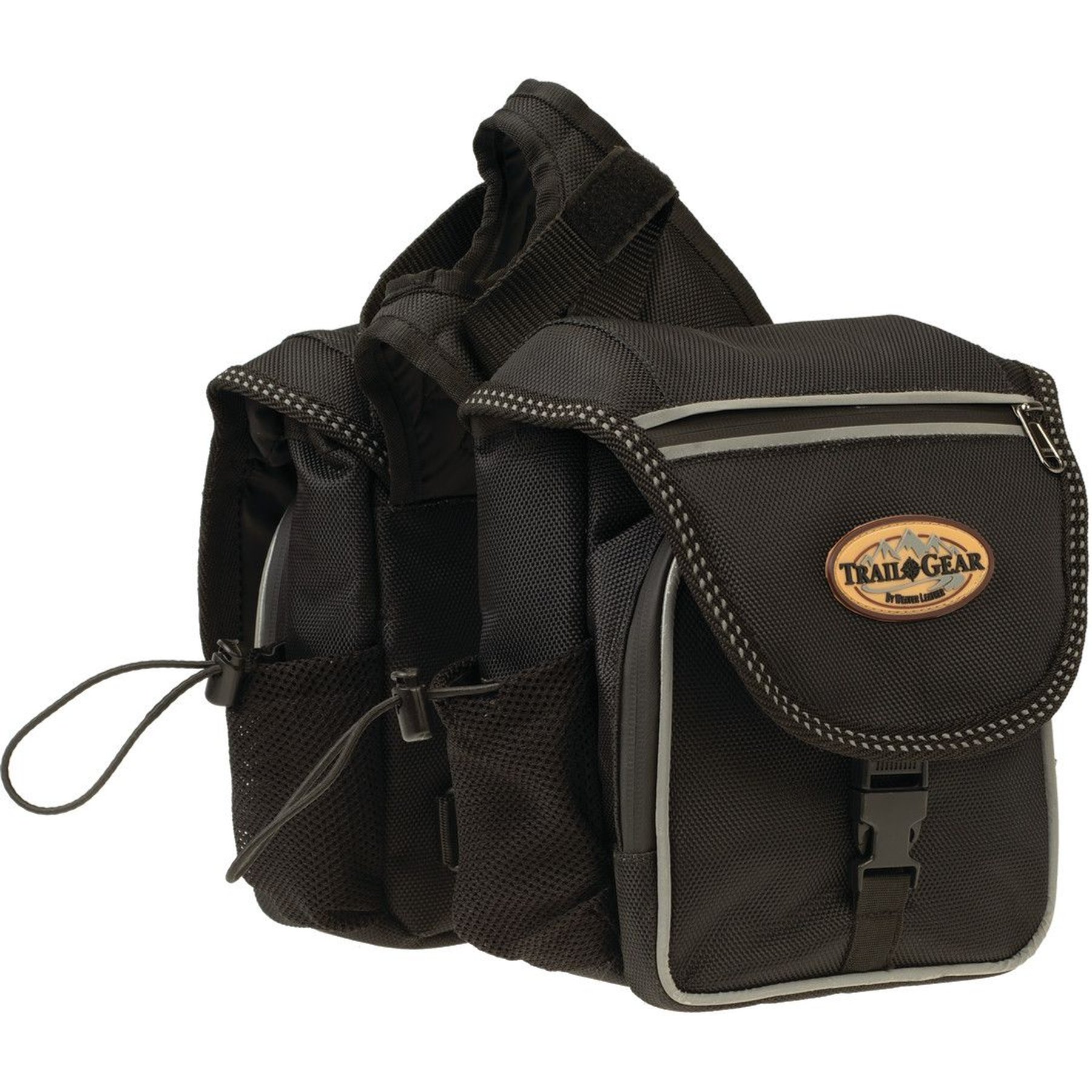 Weaver Equine Trail Gear Horse Pommel Bags, Black