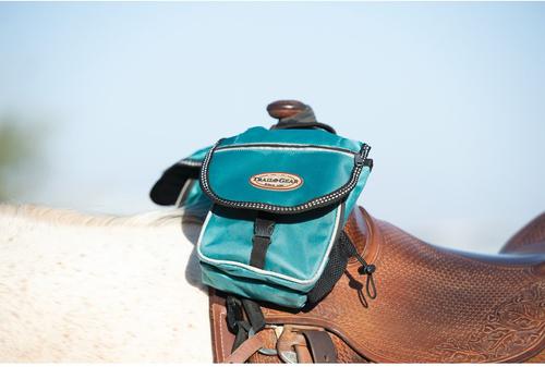 Show full view: Weaver Equine Trail Gear Horse Pommel Bags, Teal slide 3 of 7