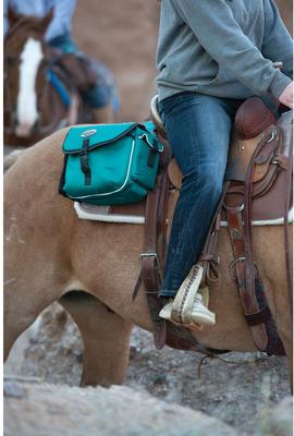 Show full view: Weaver Equine Trail Gear Horse Saddle Bags, Teal slide 4 of 7