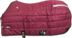 Weaver Equine Winter Stable Horse Blanket, Burgundy, 74-in