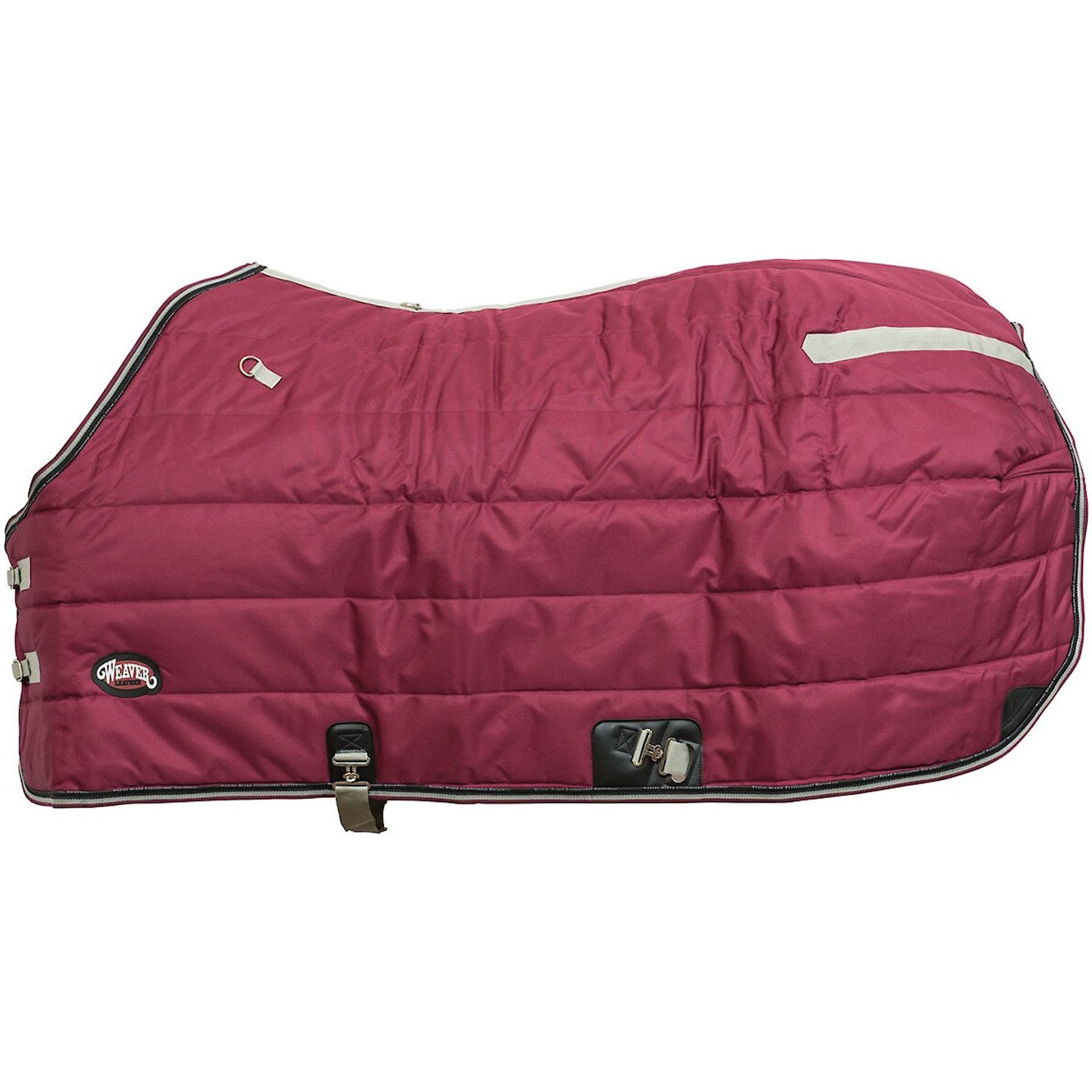 Weaver Equine Winter Stable Horse Blanket, Burgundy, 80-in