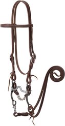 Weaver Equine Working Tack Horse Bridle & Medium Port Mouth Bit