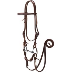 Weaver Equine Working Tack Horse Bridle & Ring Snaffle Mouth Bit