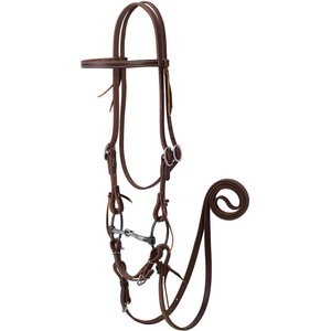 Weaver Equine Working Tack Horse Bridle & Ring Snaffle Mouth Bit