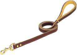 Weaver Pet Deer Ridge Leather Dog Leash, 6-ft long, 3/4-in wide