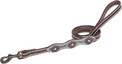 Weaver Pet Savannah Leather Dog Leash, 4-ft long, 3/4-in wide