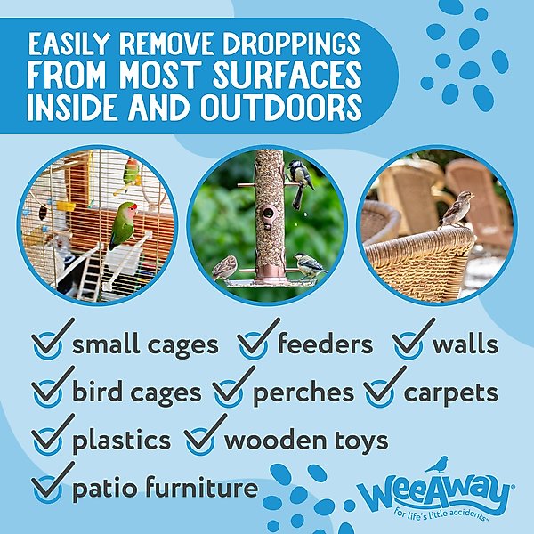 Show full view: Wee Away Bird Cage Cleaner, Unscented, 16-ounce bottle slide 4 of 6
