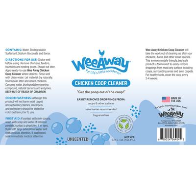 Show full view: Wee Away Chicken Coop Cleaner, Unscented, 32-ounces slide 2 of 8