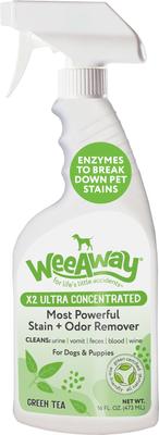 Show full view: Wee Away X2 Concentrated Urine Stain & Odor Remover Green Tea Scented Bio-Enzymatic Cleaner for Dogs, 16-fl oz spray slide 1 of 9