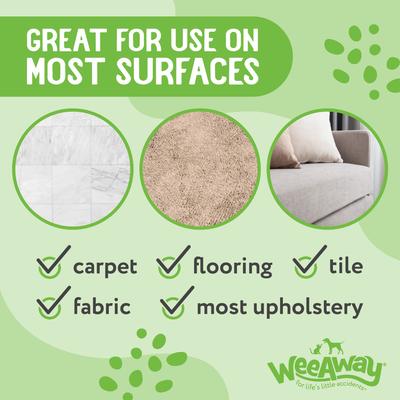 Show full view: Wee Away X2 Concentrated Urine Stain & Odor Remover Green Tea Scented Bio-Enzymatic Cleaner for Dogs, 16-fl oz spray slide 3 of 9