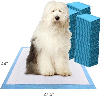 Show full view: Wee-Wee Pads Superior Performance with Runoff Edge Guard Dog Pee Pads, Gigantic, 27.5 x 44-in, 150 count slide 3 of 11