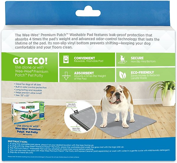 Show full view: Wee-Wee Premium Patch Washable Dog Pee Pad, 22 x 23 in, 3 count, Unscented slide 2 of 8