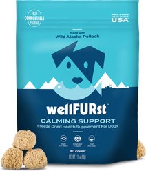 WellFURst Freeze-Dried Calming Support Supplement Made with Wild Alaska Pollock for Dogs, 2.1-oz bag