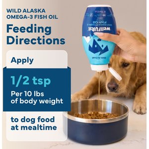 WellFURst Wild Alaska Omega-3 Fish Oil Skin & Coat Health Supplement for Dogs, 18-fl oz bottle