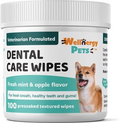 Wellnergy Pets Dental Care Dog Wipes, 100 count