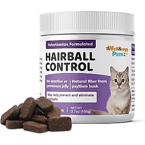 Wellnergy Pets Hairball Control Multivitamin Supplement for Cats, 70 count