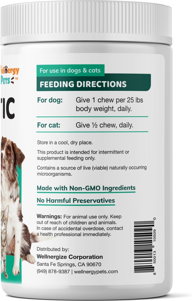 Wellnergy Pets Skin & Coat Support Supplement for Dogs, 120 count