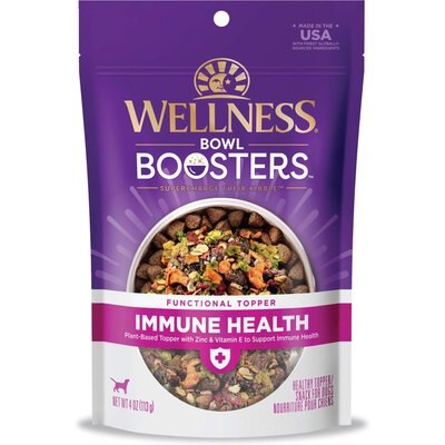 Wellness Wellness Bowl Boosters Plant Based Immunity Health Dog Food Topper, 4-oz bag