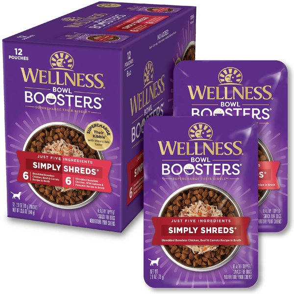 Wellness Bowl Boosters Simply Shreds Variety Pack Dog Food Topping