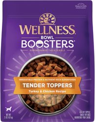 Wellness Bowl Boosters Tender Turkey & Chicken Dog Food Topper, 2-lb bag slide 1 of 9