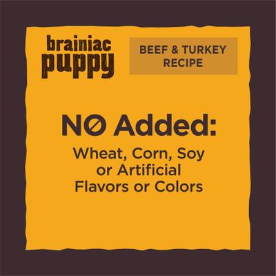 Show full view: Wellness CORE Brainiac Puppy Beef & Turkey Training Soft Dog Treats, 5-oz bag slide 10 of 12
