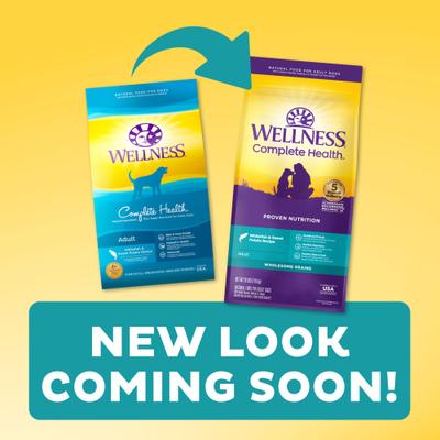 Show full view: Wellness Complete Health Adult Whitefish & Sweet Potato Recipe Dry Food + CORE Bowl Boosters Heart Health Dry Dog Food Topper slide 3 of 9