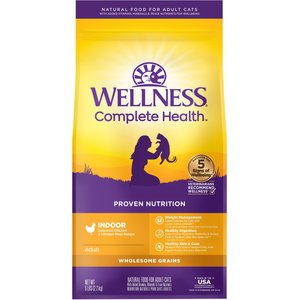 Wellness Complete Health Chicken Indoor Dry Cat Food, 5-lb bag