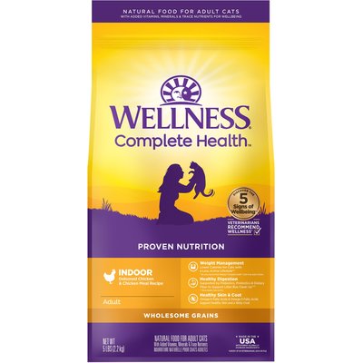 Wellness Wellness Complete Health Chicken Indoor Dry Cat Food, 5-lb bag