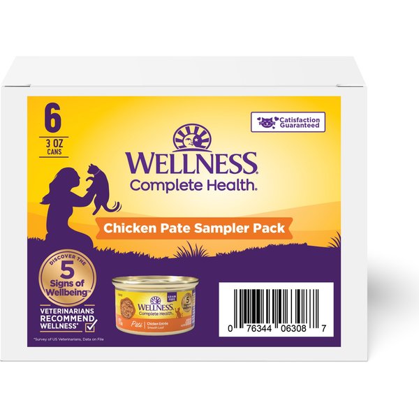 Wellness Complete Health Chicken & Turkey Lovers Gravies & Minced Variety Pack Grain-Free Wet Cat Food