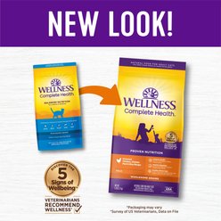 Wellness Complete Health Chicken & Rice Dry Cat Food, 5-lb bag slide 2 of 8