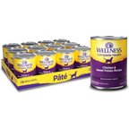 Wellness Complete Health Chicken & Sweet Potato Formula Natural Canned Dog Food, 12.5-oz, case of 12