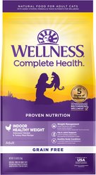 Wellness Complete Health Grain-Free Indoor Healthy Weight Chicken Recipe Natural Dry Cat Food, 11.5-lb bag