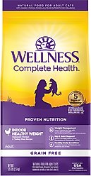 Wellness Complete Health Grain-Free Indoor Healthy Weight Chicken Recipe Natural Dry Cat Food, 5.5-lb bag