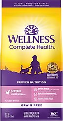 Wellness Complete Health Natural Grain-Free Deboned Chicken & Chicken Meal Dry Kitten Food, 5.5-lb bag