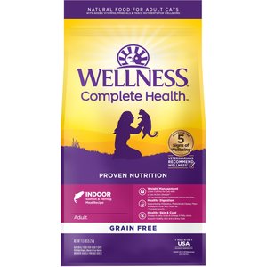 Wellness Complete Health Natural Grain-Free Salmon & Herring Dry Cat Food, 11.5-lb bag