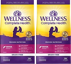 Wellness Complete Health Natural Grain-Free Salmon & Herring Dry Cat Food, 23-lb bundle