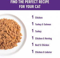 Wellness Complete Health Pate Sampler Pack Grain-Free Natural Wet Cat Food, 3-oz can, case of 6 slide 2 of 8