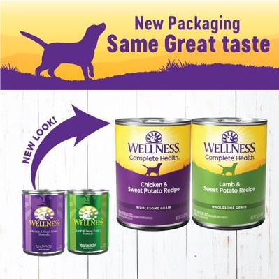 Show full view: Wellness Complete Health Pate Variety Pack Wet Dog Food, 12.5-oz can, case of 6 slide 4 of 12