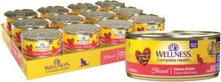 Wellness Complete Health Sliced Salmon Entree Grain-Free Canned Cat Food, 5.5-oz, case of 24