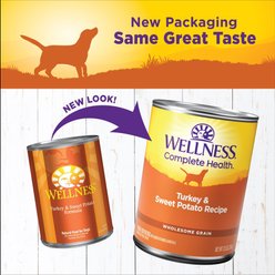 Wellness Complete Health Turkey & Sweet Potato Formula Canned Dog Food, 12.5-oz, case of 12 slide 2 of 7