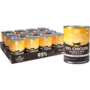 Wellness CORE 95% Grain-Free Chicken & Broccoli Canned Dog Food, 12.5-oz, case of 12