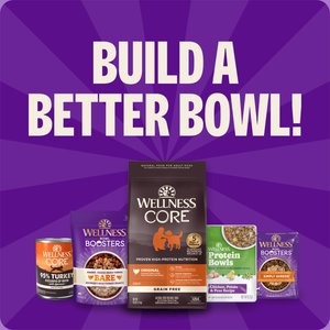 Wellness CORE Adult Grain-Free High-Protein Natural Turkey & Chicken Dry Dog Food, 26-lb bag
