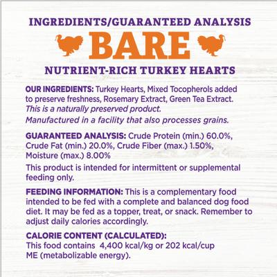 Show full view: Wellness CORE Bowl Boosters Bare Turkey + Bare Beef Freeze-Dried Dog Food Mixer or Topper slide 9 of 10