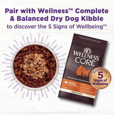 Show full view: Wellness CORE Bowl Boosters Bare Turkey Freeze-Dried Dog Food Mixer or Topper, 8-oz bundle slide 6 of 10