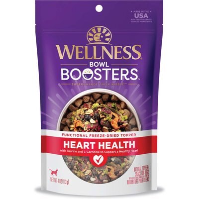 Wellness Wellness CORE Bowl Boosters Heart Health Dry Dog Food Topper, 4-oz bag