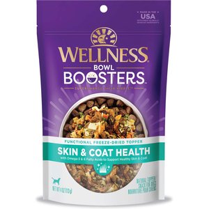 Wellness CORE Bowl Boosters Skin & Coat Dry Dog Food Topper, 4-oz bag