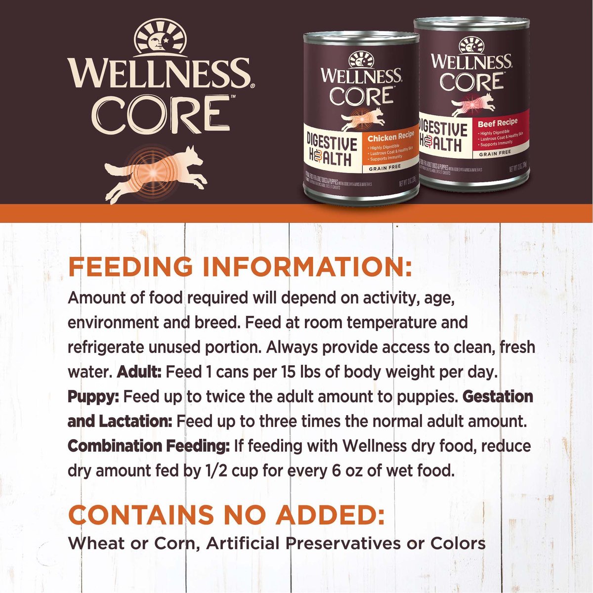 Wellness Core Digestive Health Dog Food Reviews WELLNESS CORE Digestive Health Chicken & Beef Pate Variety Pack Grain